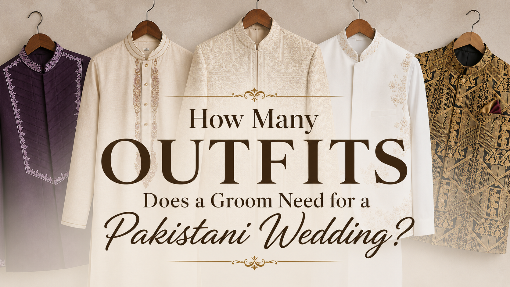 How Many Outfits Does a Groom Need for a Pakistani Wedding?