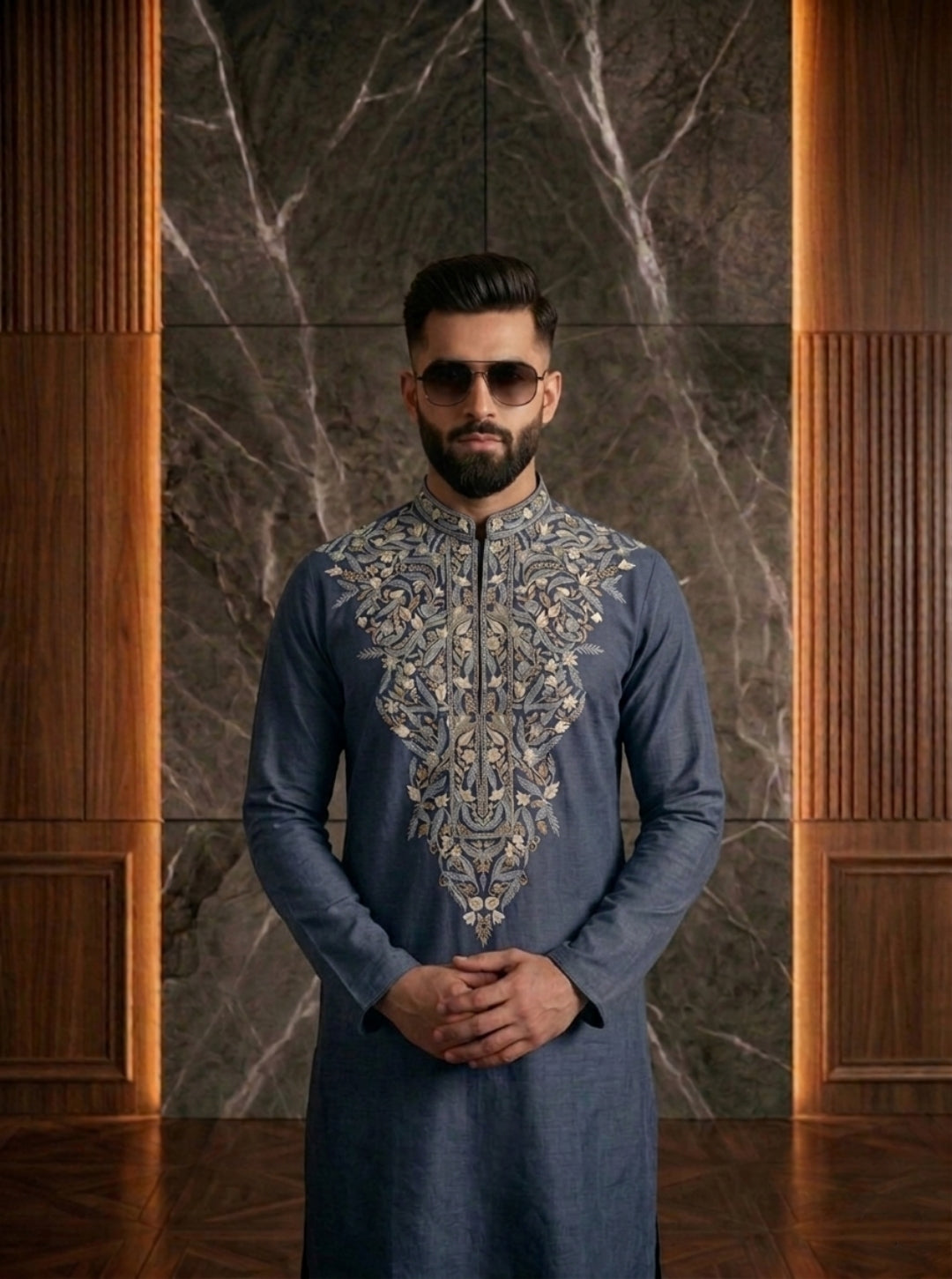 Hand-Embroidered Shalwar Kameez