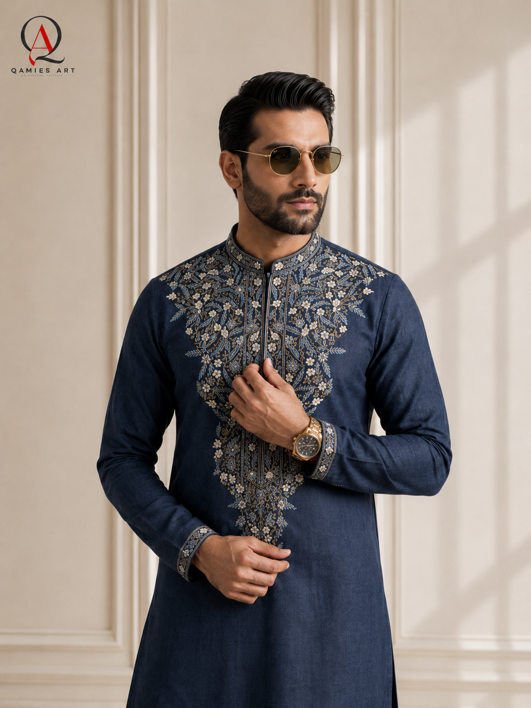 Hand-Embroidered Shalwar Kameez