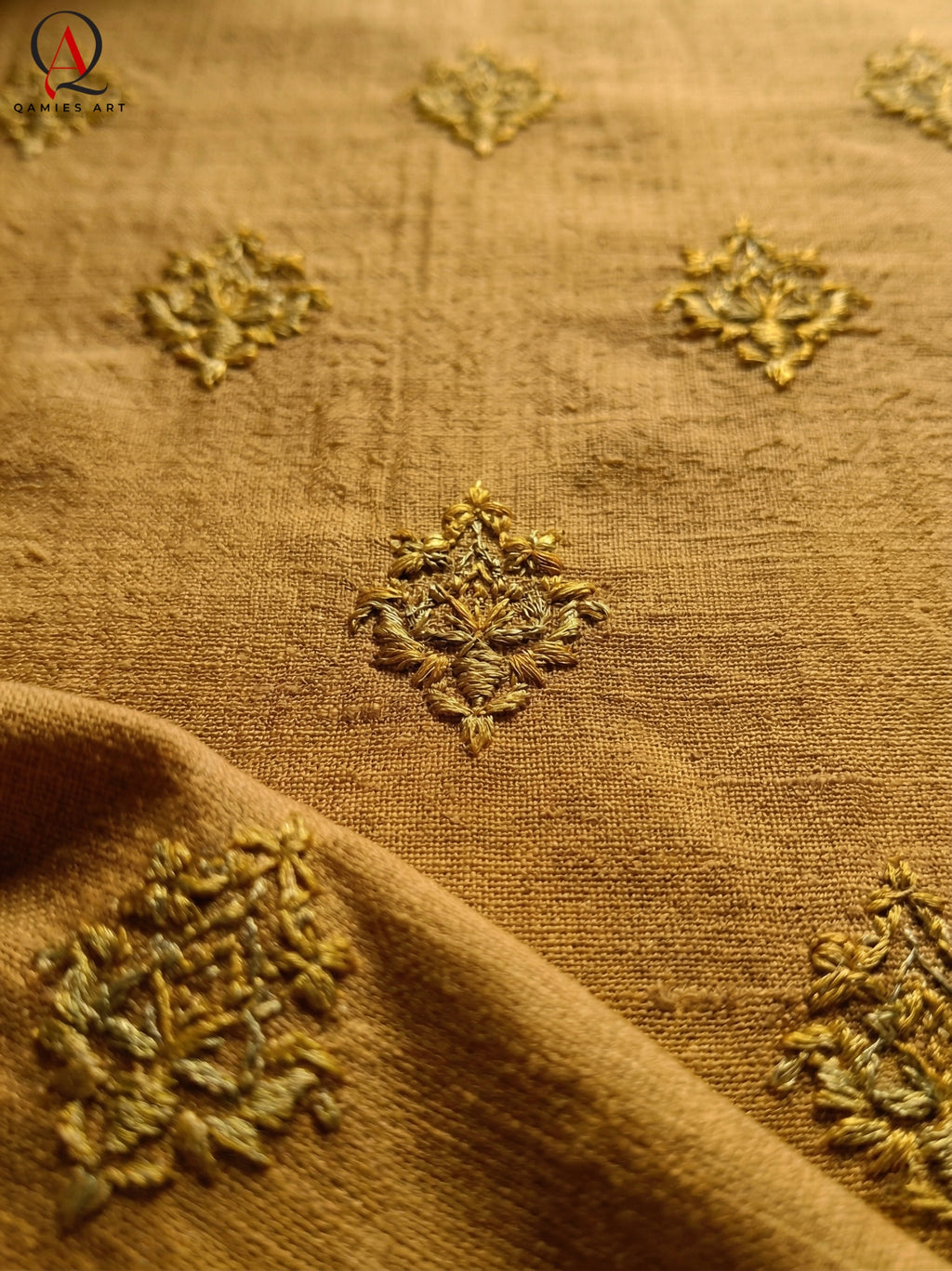 Mustard Fancy Embroidered Kurta for Men | All-Over Machine Booti Design Kurta Pajama for Wedding & Festive Wear