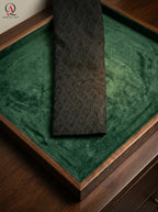 Premium Black Sherwani with Resham Embroidery & Delicate Motifs