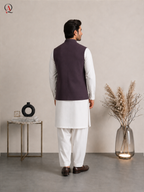 Imperial Suiting Fabric Purple Waistcoat