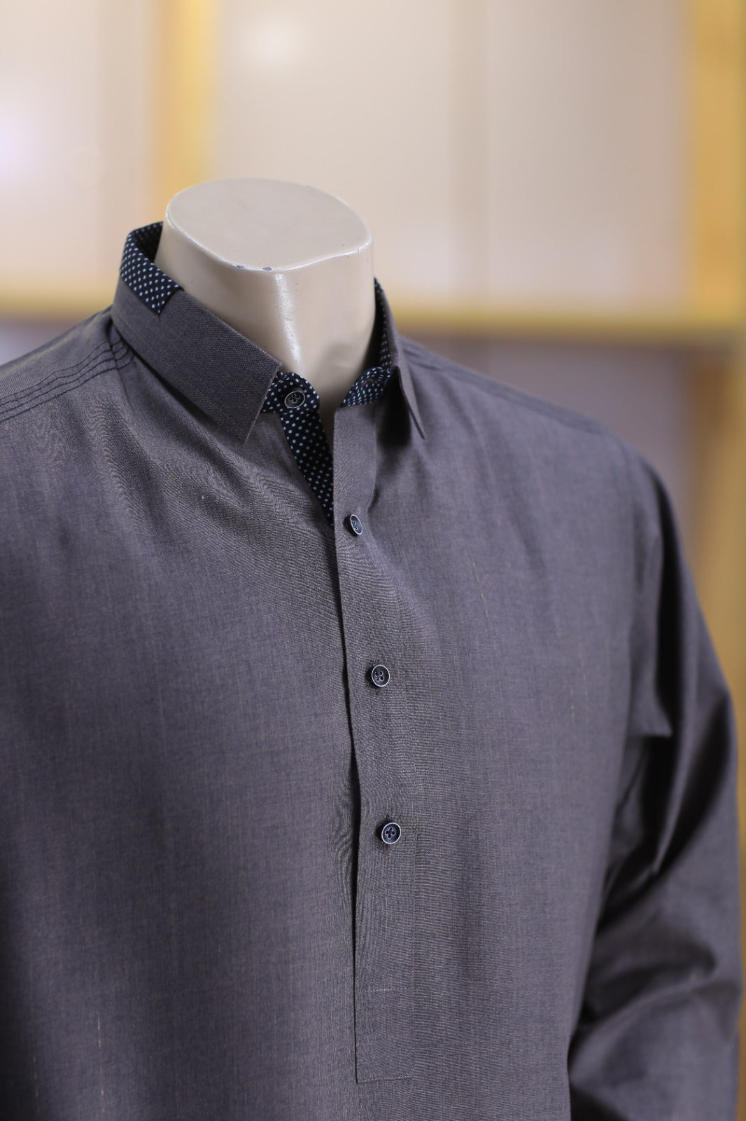 Stone Grey Shalwar Kameez